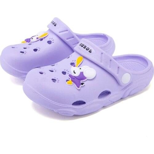 2020 New Cartoon Queer Minnie Children Summer Hole Shoes Boys Mickey Slippers Children Beach Shoes 25-34