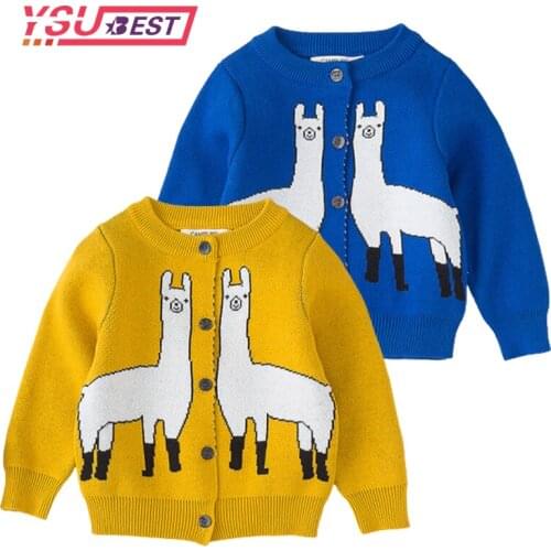 Baby Sweater 1-6 Yrs Boys Girls Sweaters Cardigans Autumn Causal Toddler Long Sleeves Knitwear Jackets Winter Children Knit Tops