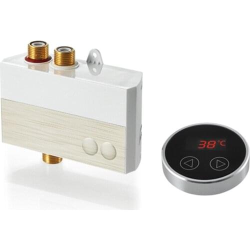 15L Electric Water Heater Thermostatic Mixing Faucet Water Controller Bathroom Shower Instant Temperature Heater Digital Panel