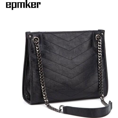 EPMKER Large Clutch Fashion Purses and Handbags Chains Crossbody Bags for Women Threads Shoulder Bag Luxury Designer Hand Bag