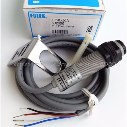 CDR-10X FOTEK M18 TUBULAR TYPE Photoelectric Switch Sensors 100% New & Original PHOTO SENSOR 10-30 VDC