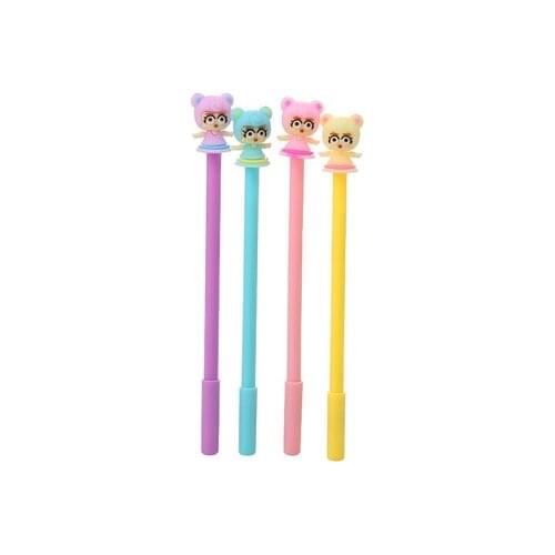 Girl Gel Pens Stationery 0.5mm Kawaii Pen Black Cute Pen Student Writing Gel Pen Novelty Stationery Kawaii School Supplies