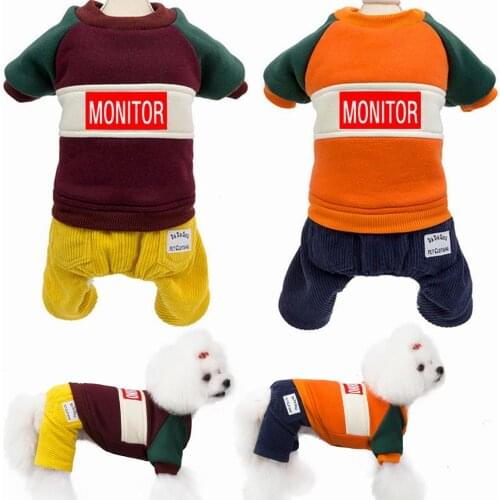 Cotton Pet Dog Clothes for Small Pets Winter Warm Dog Hooded Coat Jackets Chihuahua Pug Outfits Puppy Cat Clothing Dogs Products
