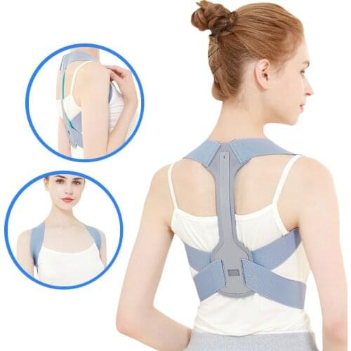 Men Women Kids Back Spine Posture Corrector Shoulder Support Belt Lumbar Brace Postura Correction Clavicle Back Straightener