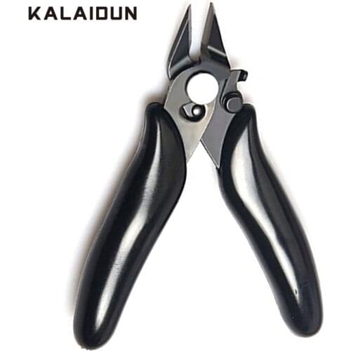 KALAIDUN Diagonal Pliers Mini Wire Cutter Micro Small Electronic Cutting Pliers Rubber Non-slip Handle Black DIY Hand Tools