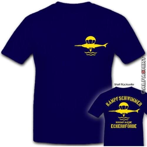 Best Selling Male Natural Cotton Shirt Kampfschwimmer Kompanie Badge Kompanie Eckernforde Elitesoldat T Shirttee Tshirt Homme