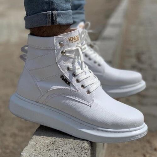 Knack High Outsole Casual Male Shoes B-404 White Street Fashion New Season New Creation Cool Comfortable Style