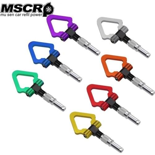 MSCRP-Car Keychain Auto Tuning Parts Turbo Turbine Racing Towing Hook Key FOB For Car Motorcycle SUV ATV Key Ring