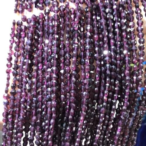 Natural Stone Cloud Crystal Beaded 4mm Faceted oblate Loose Beads for Jewelry Making DIY Necklace Bracelet Accessories