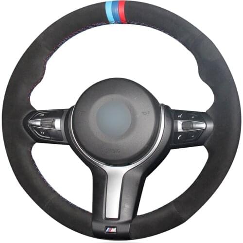 DIY Anti-Slip Wear-Resistant Steering Wheel Cover For BMW F30 F31 F34 F10 F11 F07 F45 F46 M235i M240i Car Interior Decoration