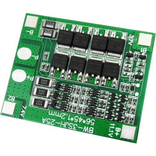 New 3S 25A Li-ion Lithium 18650 BMS PCM battery protection board bms pcm with balance for li-ion lipo battery cell pack Module