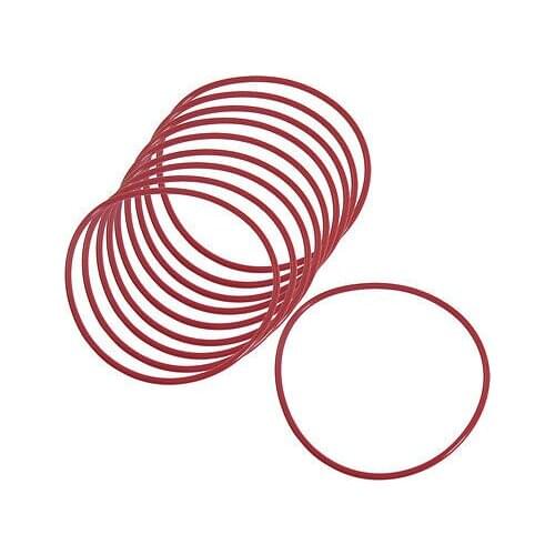 10 Pieces 80mm x 2.5mm Rubber O-ring Oil Seal Sealing Ring Gaskets Red
