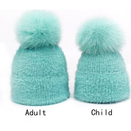 Winter Baby Hat Knitted Fluorescent Solid Color Knit Hats Kids Girls Boys Bonnet Autumn Warm Baby Stuff Women Beanie Caps