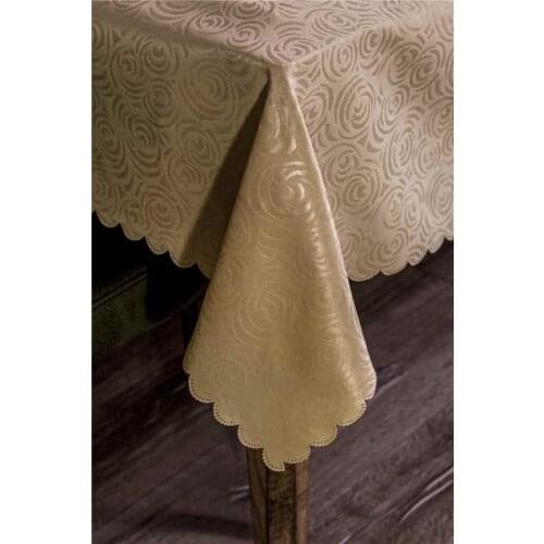 Scrub 160*220 table cloth 12 personality Mustard Rose Pattern 420023921