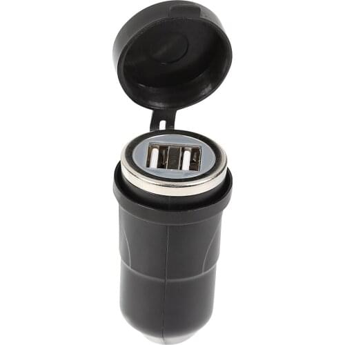 Motorcycle Dual USB Fast Charger Universal USB Car-Charger Cigarette Lighter for BMW Hella DIN Plug Power Adapter 5V 2.1A 1A