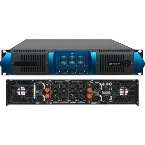 Power amplifier stage power amplifier professional after-stage pure power amplifier BF 300-800W 2U Four channels