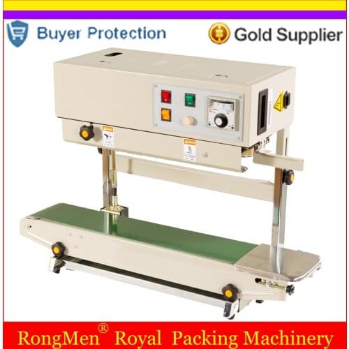 Pouch Vertical Automatic Film Impulse Sealer Semi Auto Impulse Sealing Machine Continuous Plastic Bag Seal Device Print Date