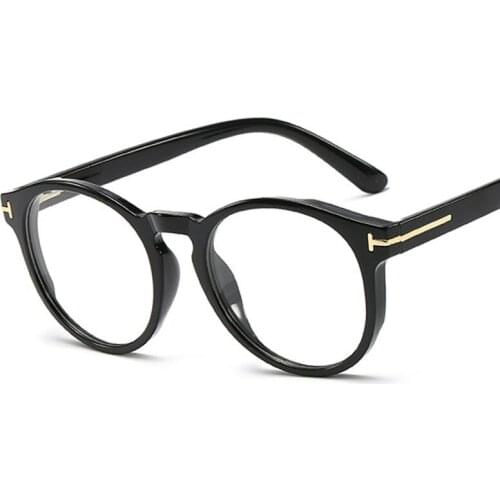 Veshion Round Plastic Titanium Glasses Frames Ultralight Cat Eye Men Women Optical Fashion Computer Glasses