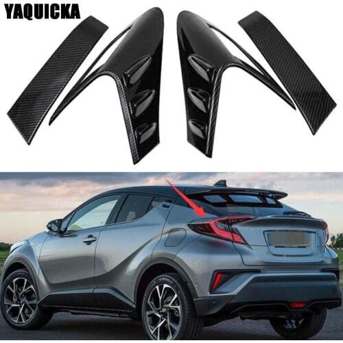 YAQUICKA Fit For Toyota CHR C-HR 2017 2018 Car Exterior Rear Tail light Lamp Cover Trim Car-styling Accessories 2 Colors ABS
