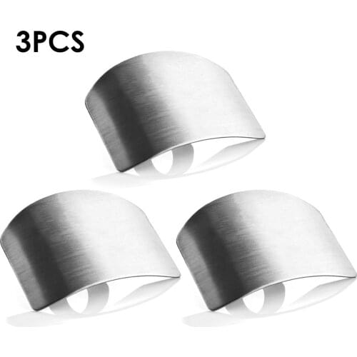 Finger Protector Kitchen Finger Hand Protector Guard Stainless Steel Chop Slice Shield Cook Tool Finger Protectors Dropshipping