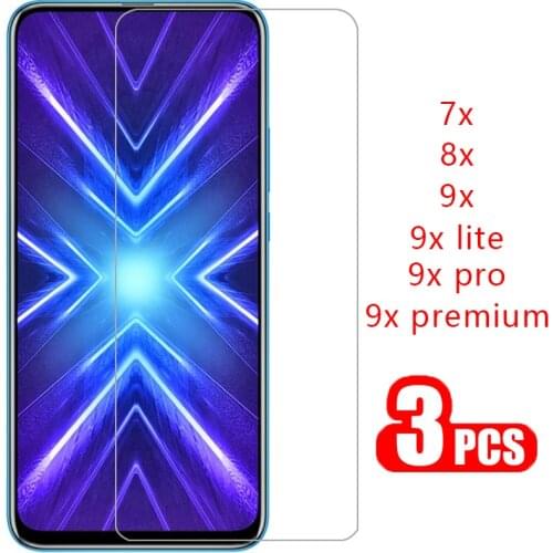 Protective glass on honor 9x premium lite pro 8x 7x screen protector tempered glas for huawei honor9x honor8x 7 8 9 x x9 x8 film