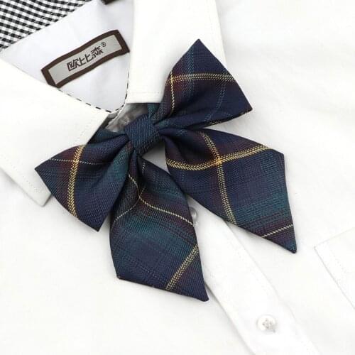 Ladies Bowtie Cute College Style Striped Chic Handiness Simple Student Cosplay JK Uniform Accessory Collar Butterfly Knot Gift