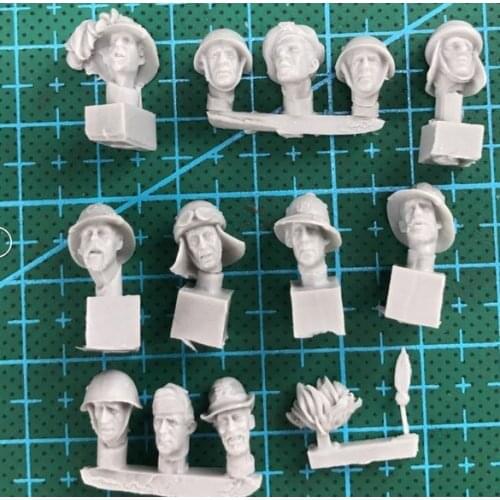 1/35 scale WW2 Italian soldier head upgrade kit miniatures WWII Resin Model figure Free Shipping