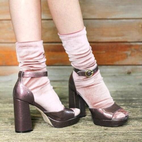 1 Pair Womens Velvet Fashion Socks