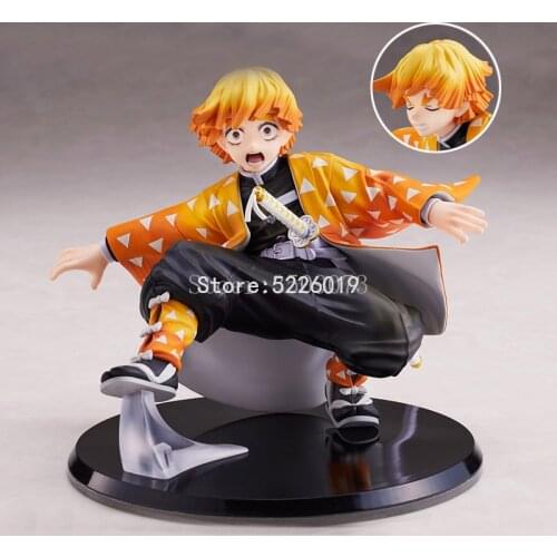 16cm Kimetsu No Yaiba Anime Figure Agatsuma Zenitsu Action Figure Demon Slayer Kamado Tanjirou Rengoku Kyoujurou Figurine Model