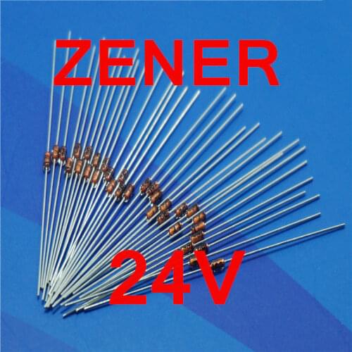 500 pcs/lot )24V 1/2W Zener Diode, 0.5 Watt, DO-35 Package