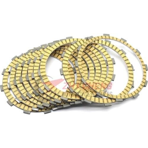 9Pcs Paper-Based Clutch Friction Plates Kits For Harley Dyna Fat Bob Road King Glide Ultra Heritage Softail Custom Breakout FXSB