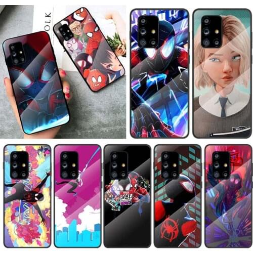 Parallel Universe Spiderman Anime For Samsung Galaxy A91 A81 A72 A71 A52 A51 A41 A31 A21S A11 A01 Tempered Glass Cover