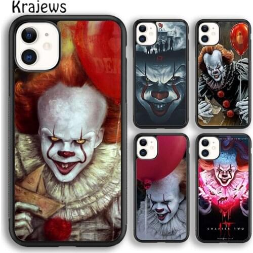 Krajews It Pennywise Clown Movie Phone Case Cover For iPhone 5s 6s 7 8 plus X XS XR 11 12 pro max Samsung Galaxy S8 S9 S10 Plus