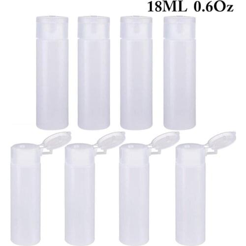 8PCS Kapmore Travel Bottle Leak-Proof Portable Soft Cosmetic Bottle Toiletry Container Clear Empty Bottle Refillable Bottles