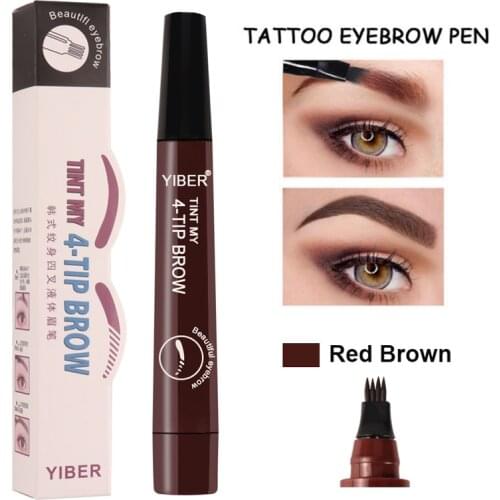 1pc Microblading Tattoo Eyebrow Pen 5 Colors Waterproof Brow Pencil Eye Brow Dye Tint Pen For Eyebrows Makeup Eyes Cosmetics
