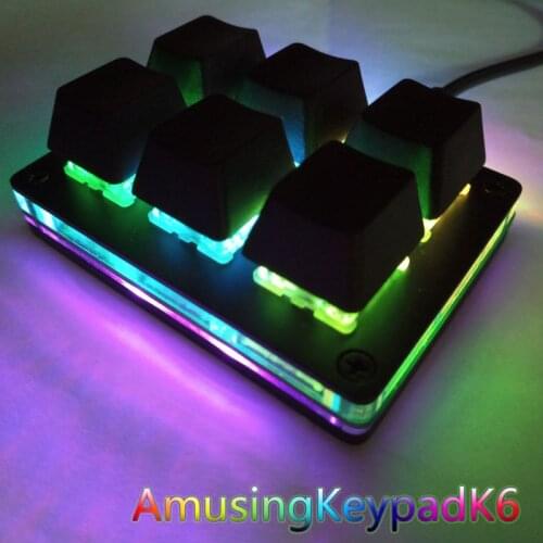 AmusingKeypad K6 Osu Muse Dash Mini Multimedia Hotkey Audio Game Keypad Touch Disk