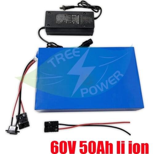 60V 50AH electric scooter lithium li ion battery pack for Electric Bicycles Scooters electric vehicles+ 5A charger