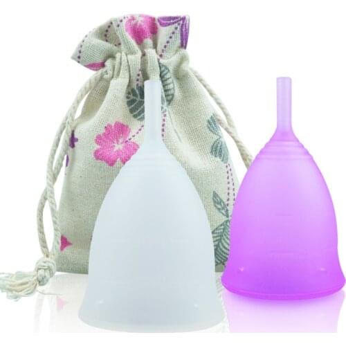 Medical Grade Silicone Cup Leak-proof Reusable Women Feminine Hygiene menstrual Lady Cup Recyclable Soft Menstrual Collector