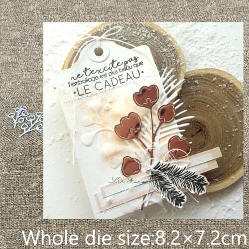 New Design Craft Metal stencil Cutting Dies 2pcs berry branches decoration scrapbook die cuts Album Paper Card Craft Embossing