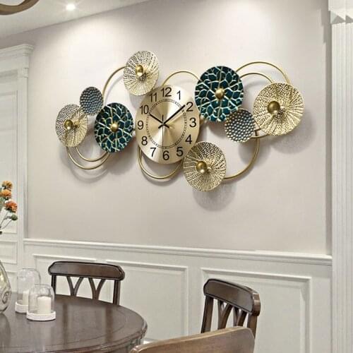 Fashionable Living Room Wall Clock American Creative Mute Watch Porch Restaurant Household Wall Clock