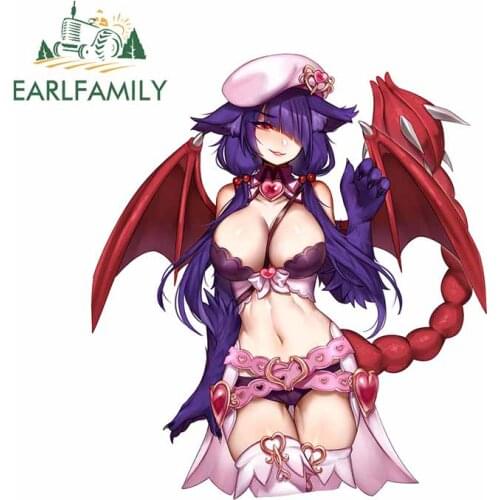 EARLFAMILY 13cm x 11.7cm For Sexy Girls Windshield Car Stickers Bumper Decal 3D Custom Printing Scratch-Proof Decoration