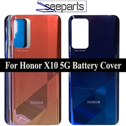 New Cover For Huawei Honor X10 5G Battery Cover Door Back Housing Rear Case For Honor X10 Battery Cover Door Replacement