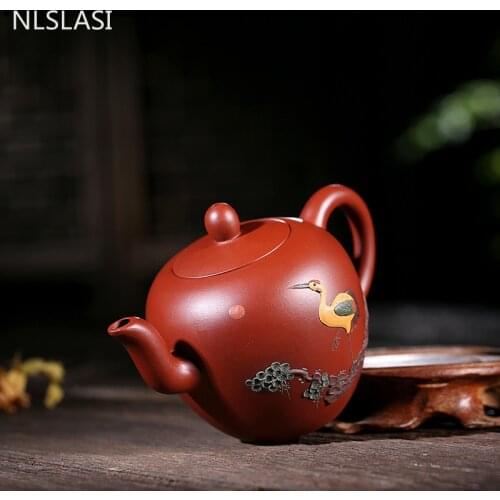 New style Chinese style purple sand teapot travel tea set Dahongpao teapot office household drinking utensils WSHYUFEI