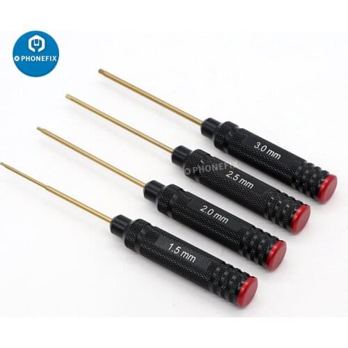 Screwdriver Hexagon Head 1.5 2.0 2.5 3.0mm Titanium Coated Hex Screw Driver Tools Set Kits For FPV Racing Drone Car Airplanes