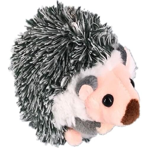 1Piece Plush Hedgehog TOY , Animal Plush Stuffed Toys Doll ; Key Chain Ring Pendant Plush TOY