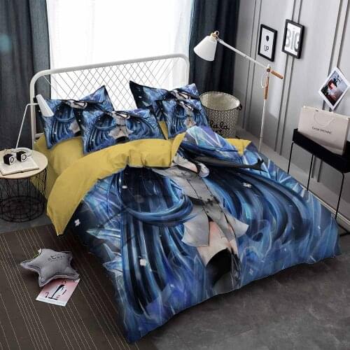 Akame Ga KILL Esdeath Quilt Cover Three-piece Set 3D Digital Print Four-piece Set Foreign Trade Beddings