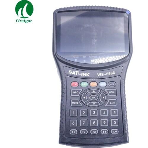SATLINK WS-6966 DVB-S/S2 HD Spectrum analyzer Satellite Signal Meter Finder Support DISEQC 1.0,1.1,1.2