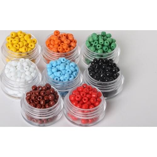 NiceBeads 4mm 900pcs 8 colors DIY/Handmade Loose Spacer Mini Glass Czech Seed Beads For Jewelry findings Making