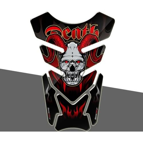 Universal 3D Motorcycle Tank Pad Gel Protector Sticker Death Grim Reaper Tankpad Case for Honda Suzuki Kawasaki Yamaha R1 R6