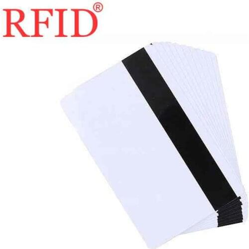High Resistance Blank Card PVC Magnetic Stripe Card 2750 OE Hi-Co 3 Track Magnetic Card For Access Control System Fast Shipping